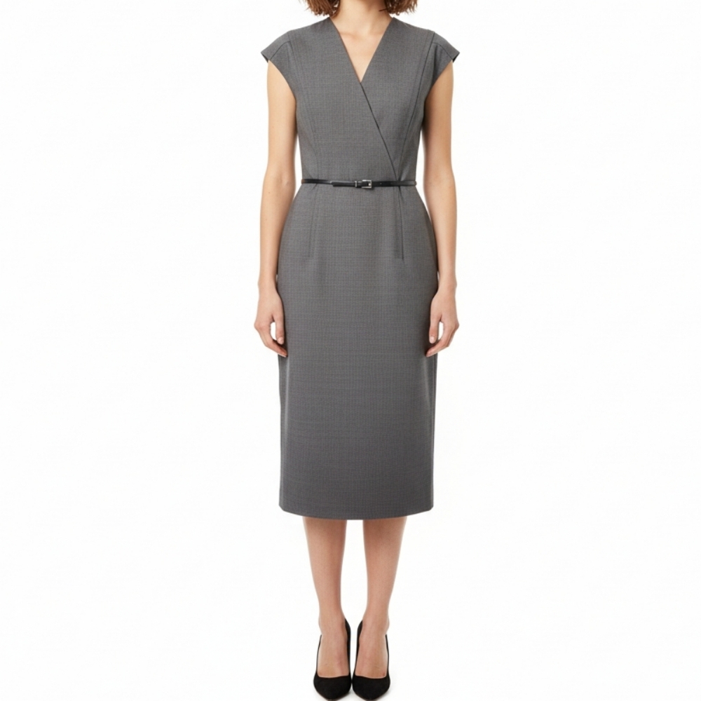 Boss | Hugo Boss |  Dark Gray Midi Dress 2